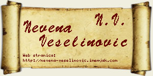 Nevena Veselinović vizit kartica
